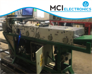 One of the roll forming machines repaired by MCI Electronics.